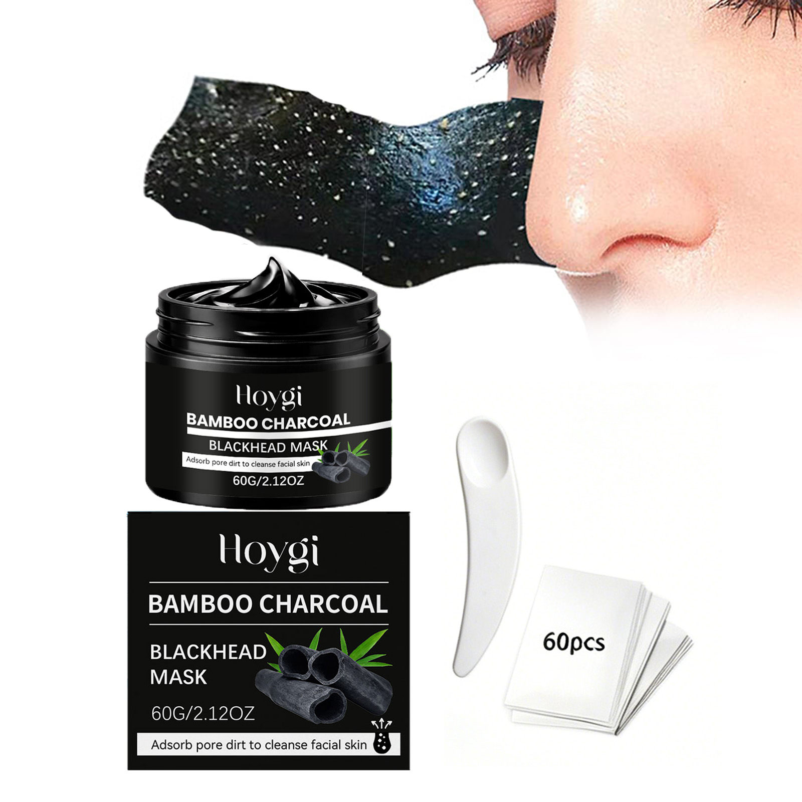 Face Mask Skincare - Mascarilla de carbón de bambú para