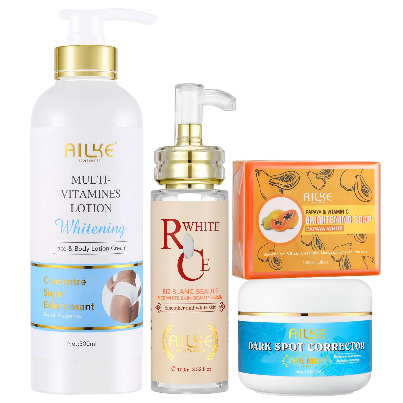 Vitamin C Serum - AILKE loción corporal blanqueadora multivitaminas con
